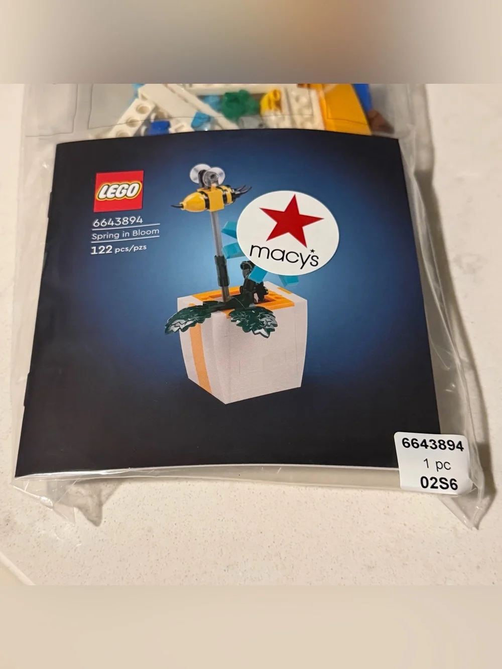 Lego Spring In Bloom Moving Bee Building Toy Set, 6568276, 122 Pieces, NEW